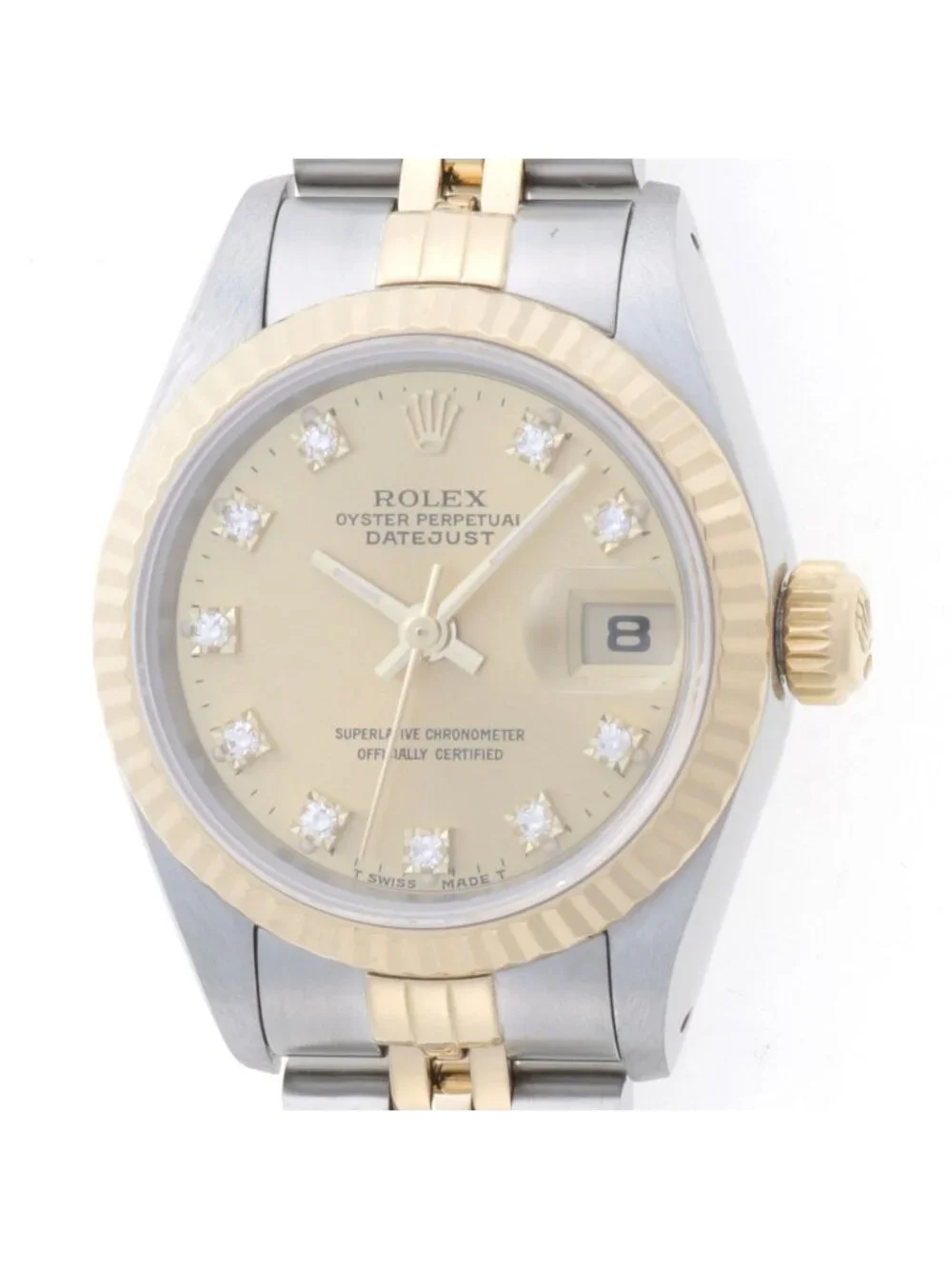 Rolex Datejust Vintage Watch Stainless Steel Champagne